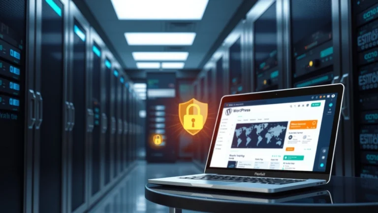 Environnement dhebergement WordPress securise avec serveurs et elements de securite
