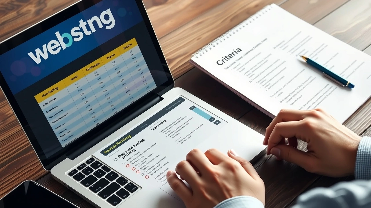 personne comparant des forfaits hebergement web sur un ordinateur