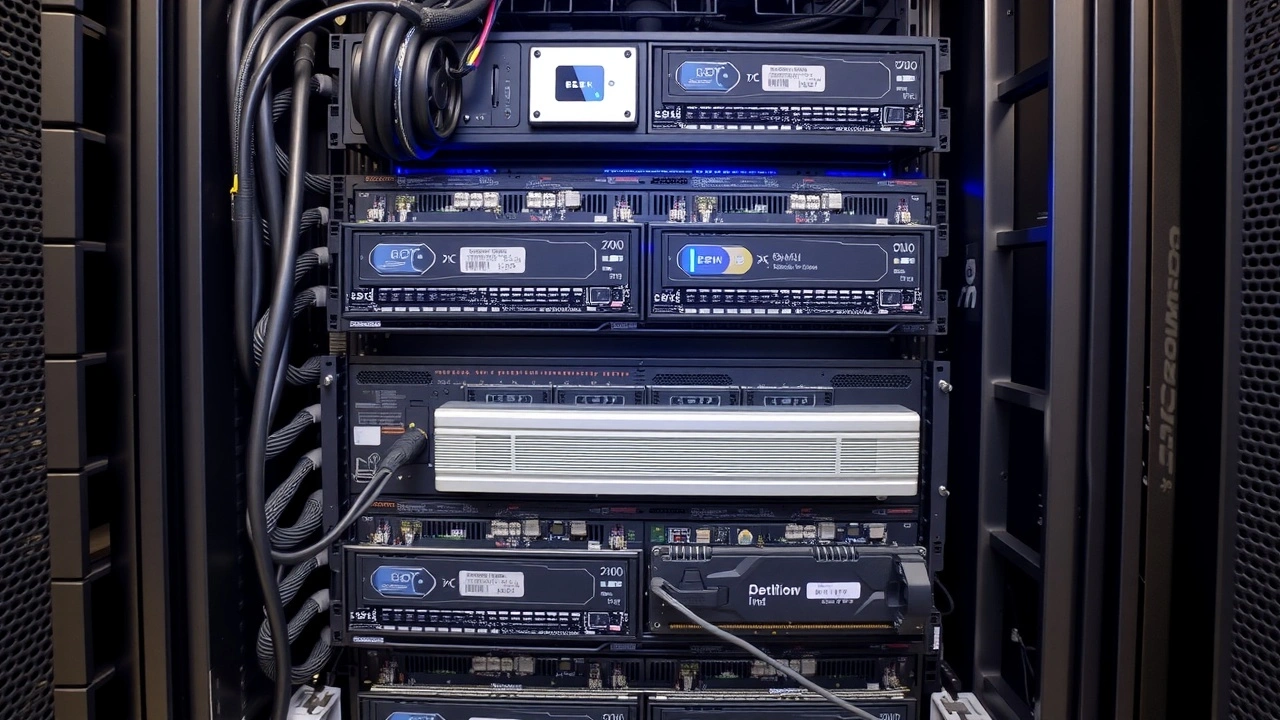 rack de serveurs dedies avec materiel informatique optimise