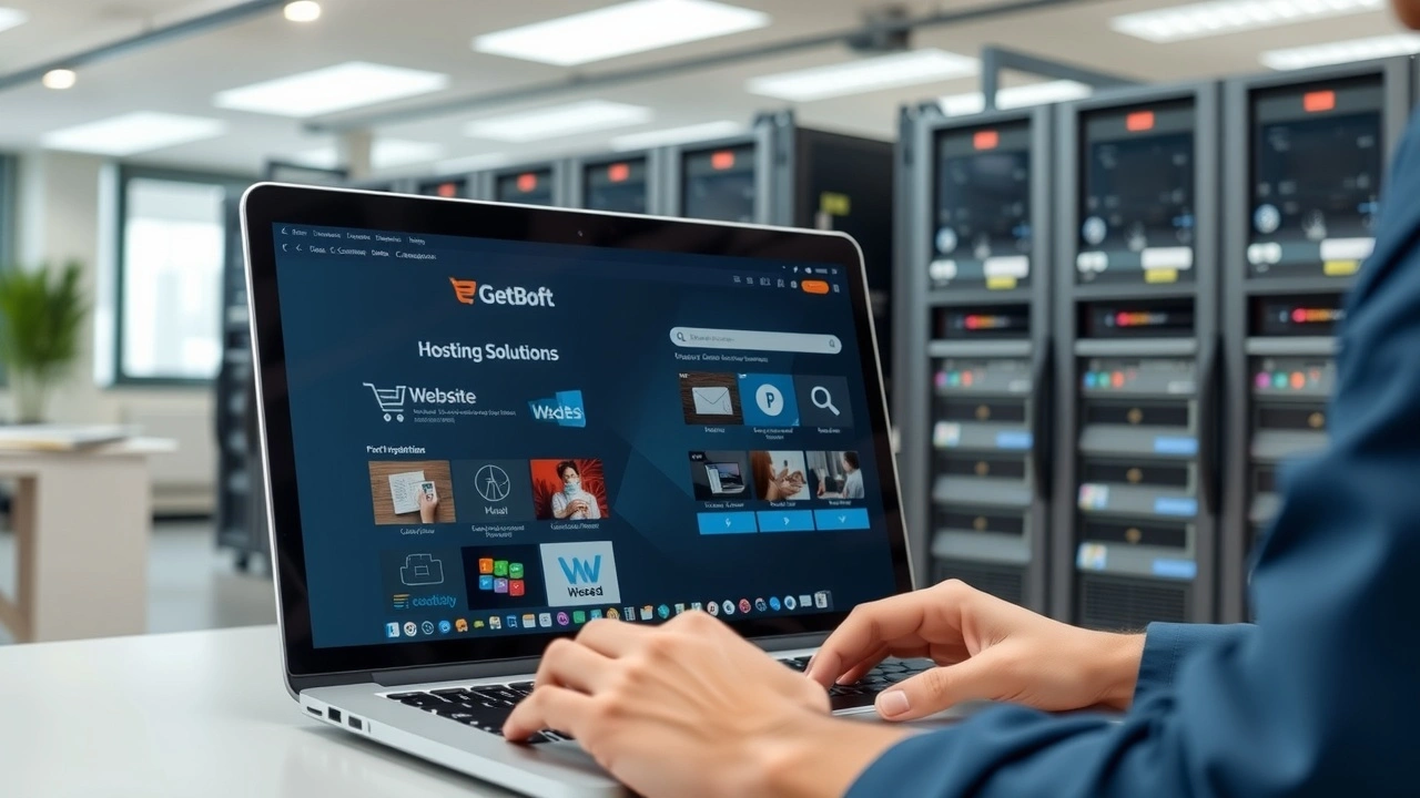 personne configure un site ecommerce avec serveurs en arriere plan