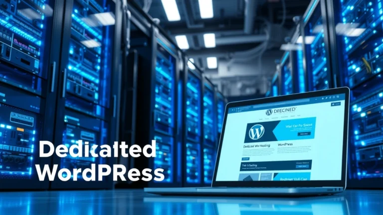 Serveur dedié performant pour booster un site WordPress