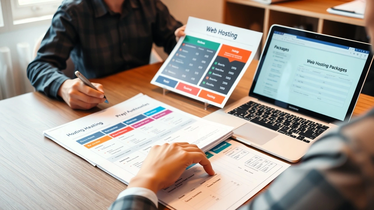 personne comparant des offres dhebergement web devant un ordinateur