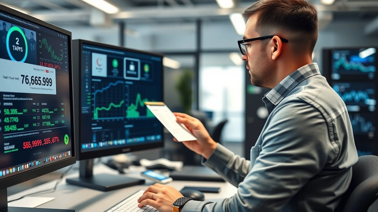 personne comparant serveurs et prix dans bureau clair