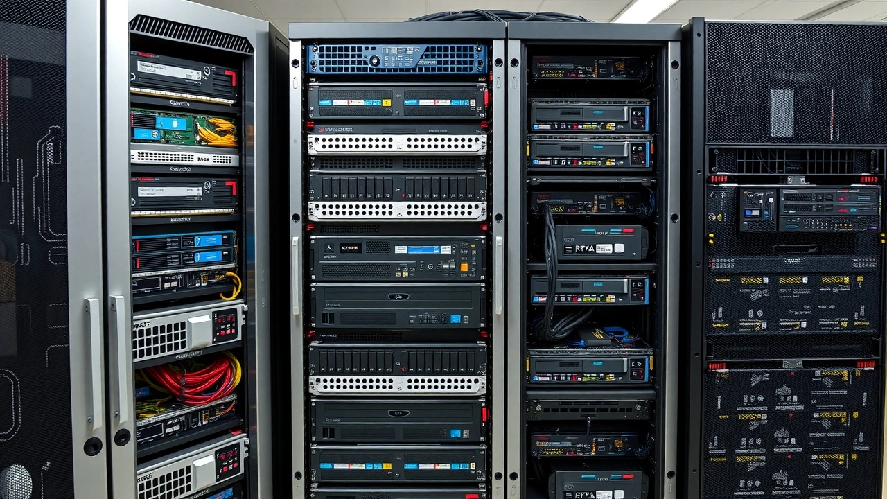 photo de plusieurs serveurs avec configurations materiels differentes