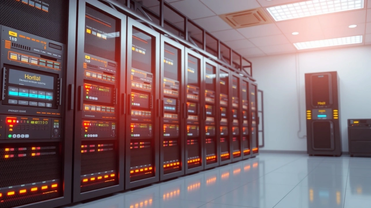 Salle de serveurs web dédiée sécurisée et optimisée