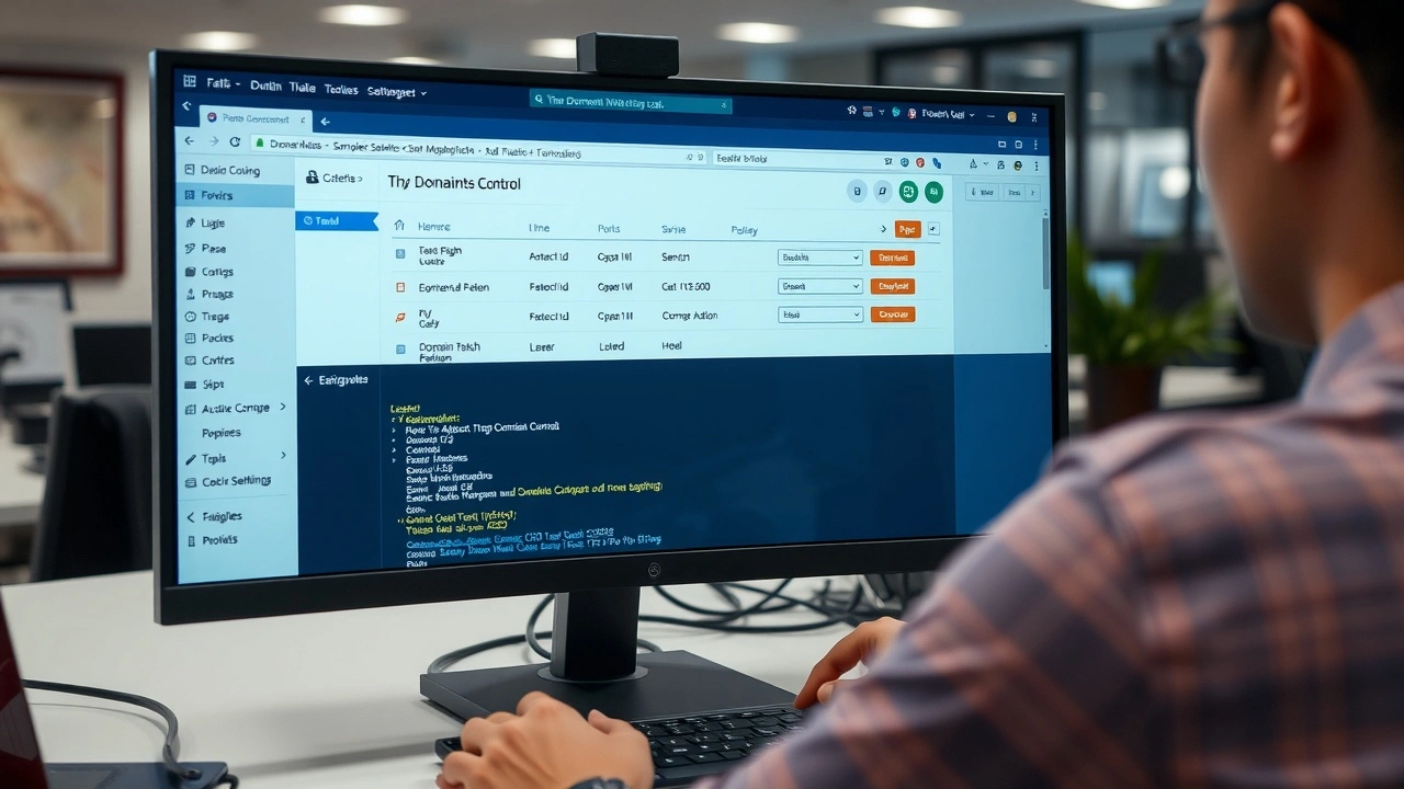 personne gerant les parametres dun nom de domaine sur ordinateur