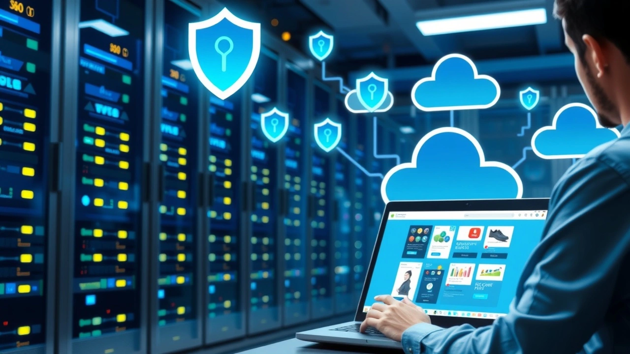 Environnement dhebergement e-commerce securise et evolutif avec serveurs et boutique en ligne