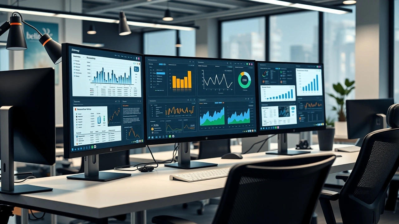 Espace de travail moderne illustrant les meilleures options dhébergement web pour une boutique en ligne