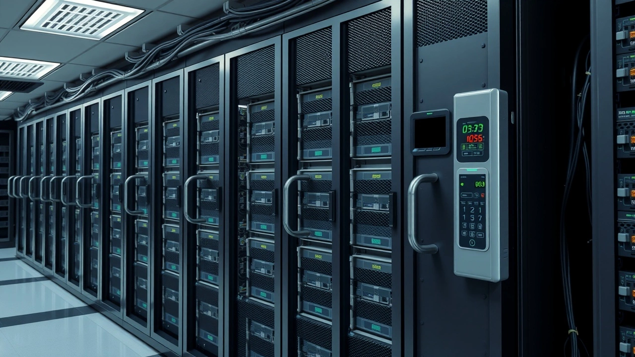 salle de serveurs securisee avec controle biometrie