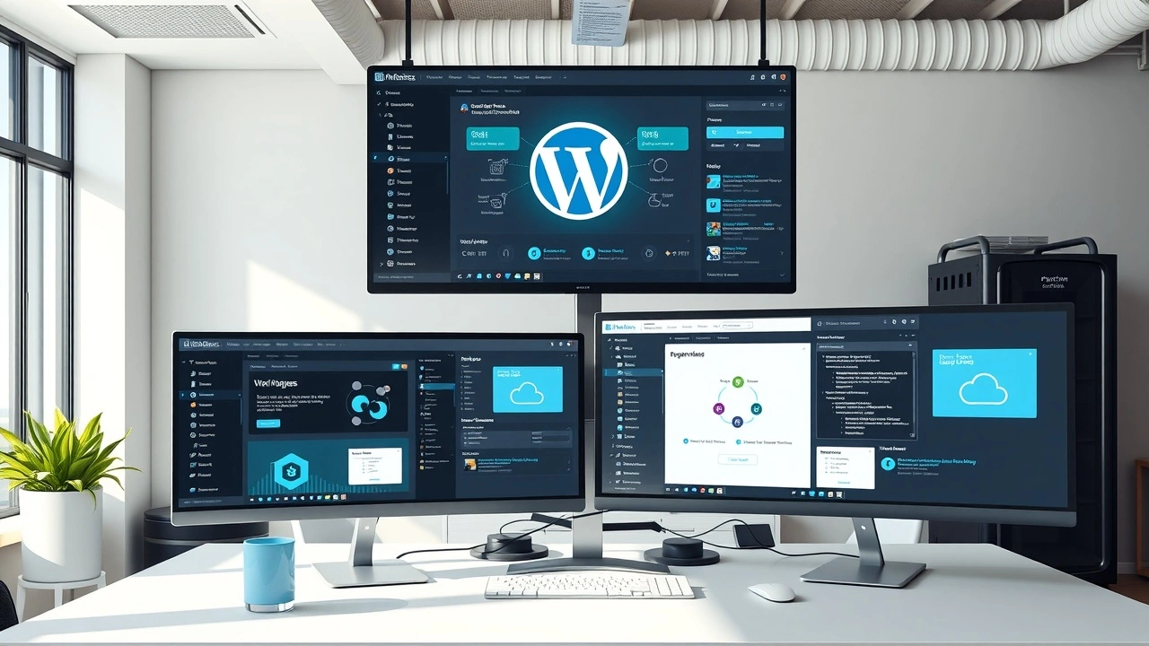 Illustration d un hebergement WordPress flexible pour la croissance de site