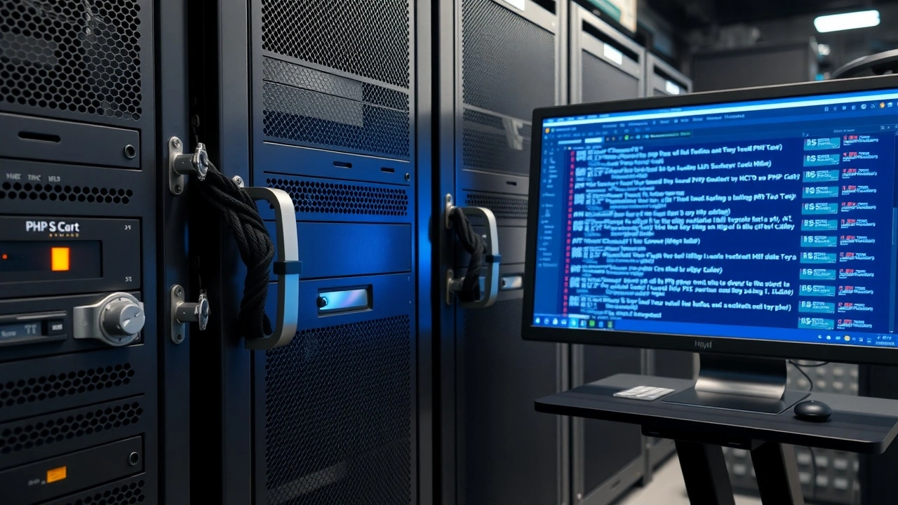 serveur avec securite et ecran affichant des fichiers php