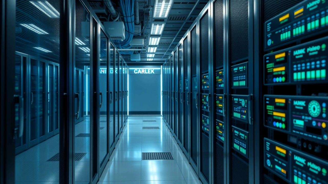 salle serveur securisee avec equipement de protection reseau