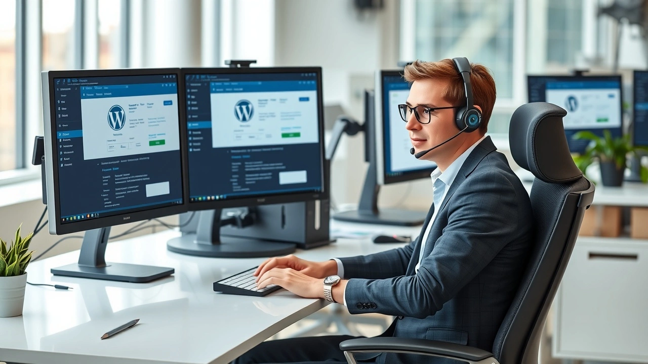 Un représentant du support technique expert et réactif pour un hébergeur WordPress