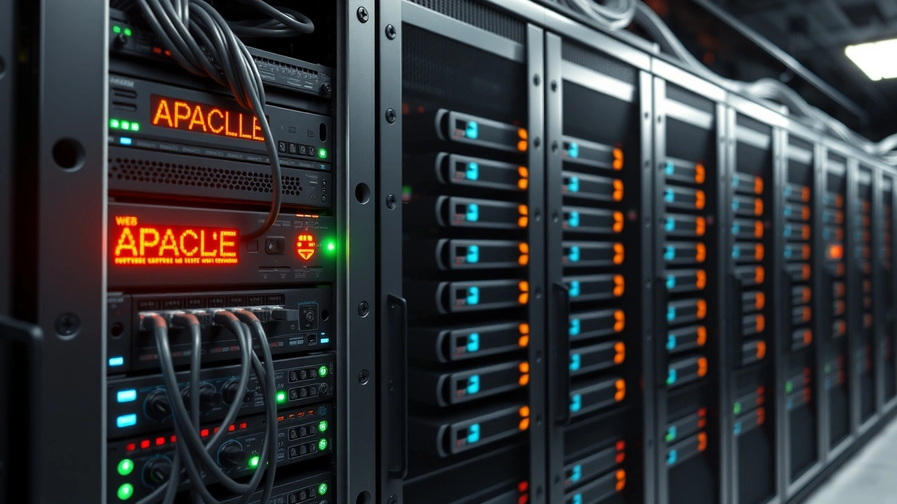 serveur apache avec pare feu dans un centre de donnees