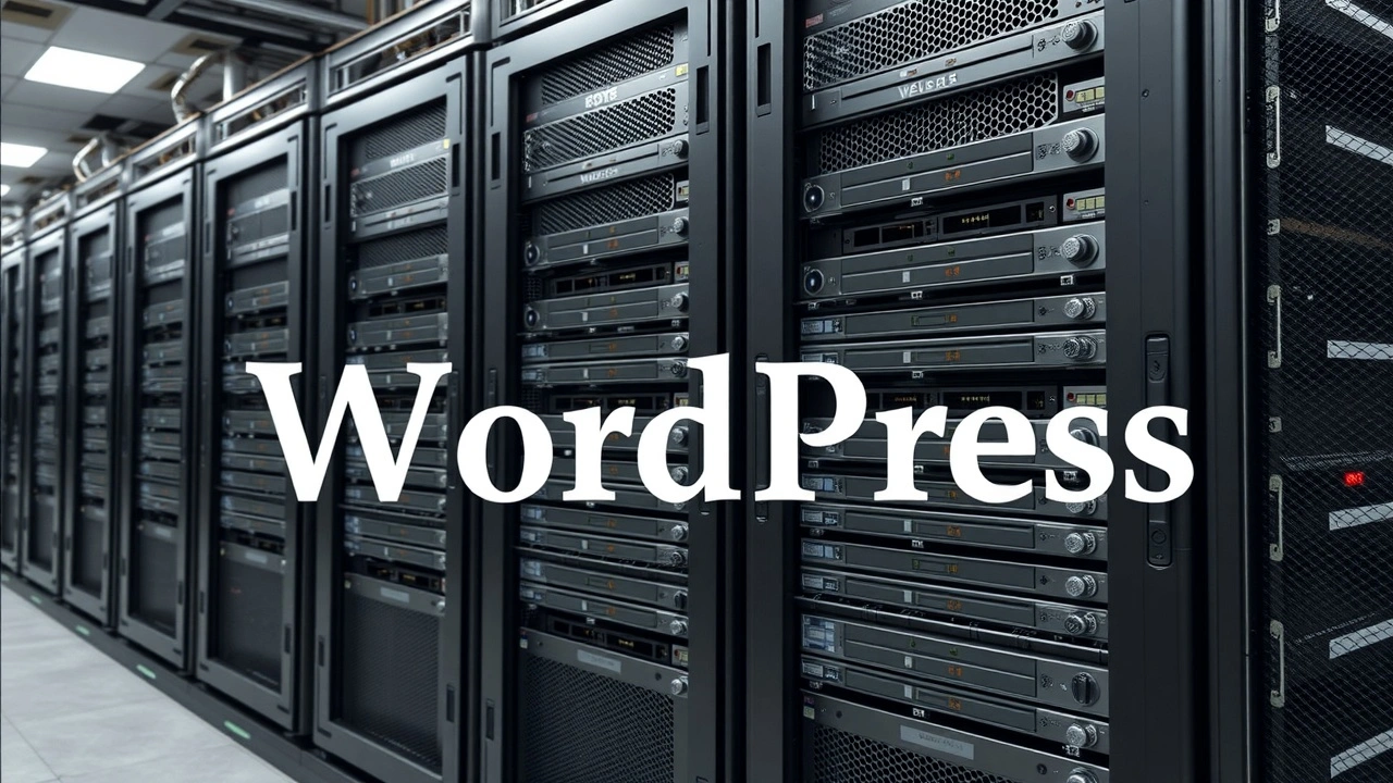 racks de serveurs hebergement WordPress securises en centre de donnees