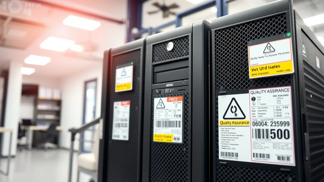 serveurs informatiques avec etiquettes de prix et fiabilite