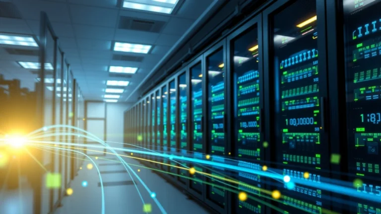 Illustration de solutions dhebergement web innovantes pour optimiser la vitesse et la fiabilite dun site