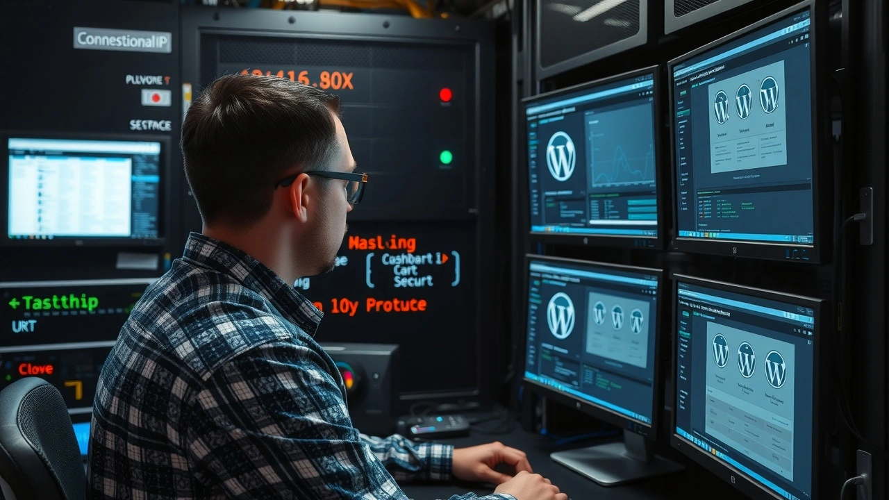 technicien serveur surveillant securite hebergement wordpress