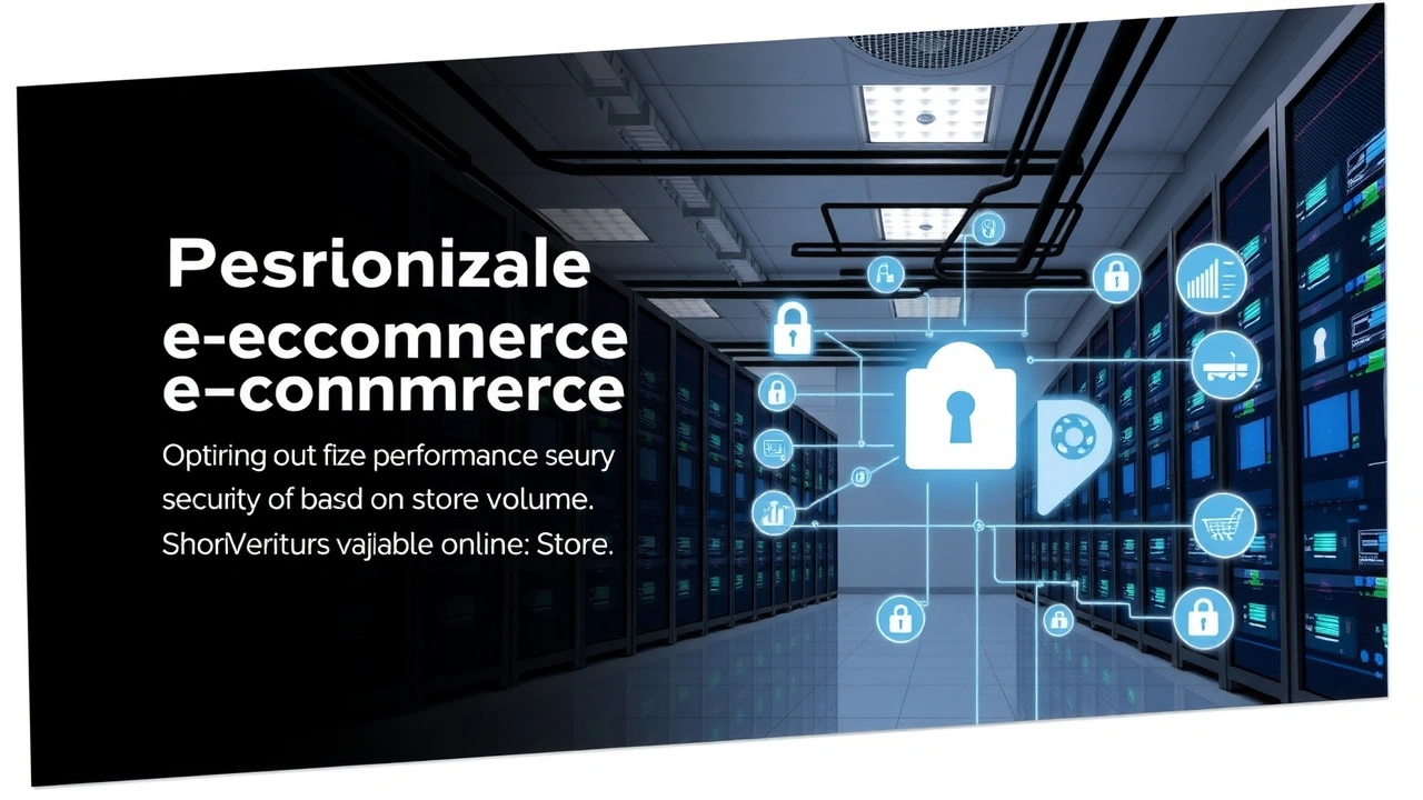 Centre de donnees moderne illustrant lhebergement e-commerce personnalise selon le volume de la boutique