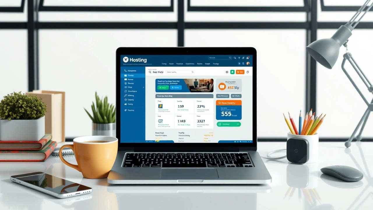 Espace de travail moderne illustrant lhebergement web accessible pour petits budgets