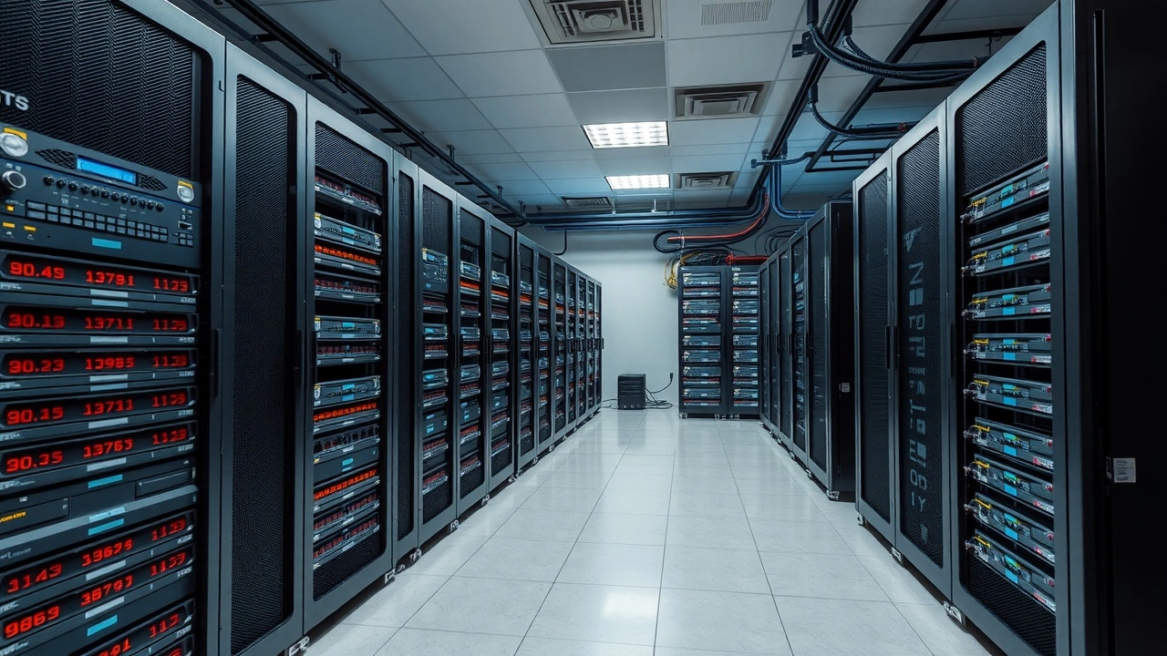 salle serveur avec equipements securite mitigation attaque ddos