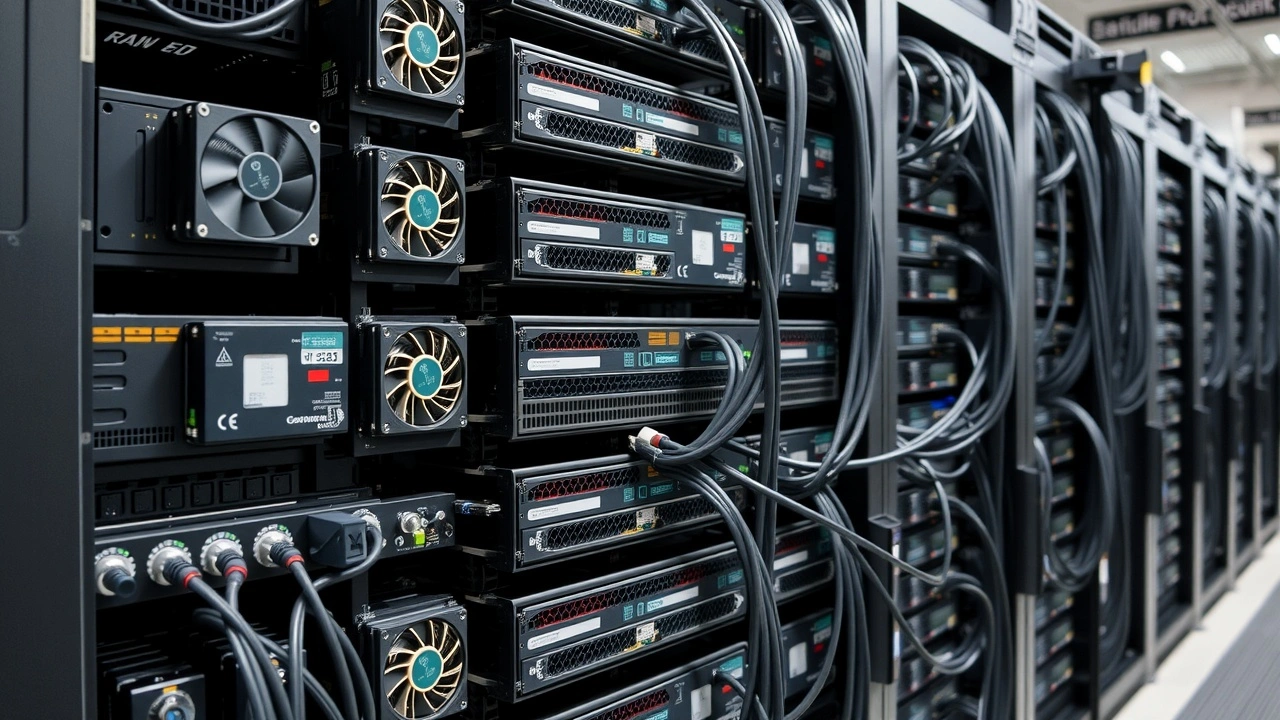 photographie d un serveur dedie avec composants materiels visibles