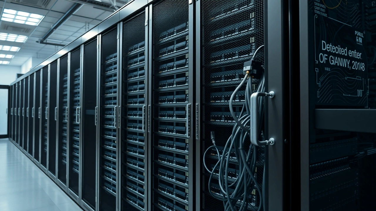 serveurs dedies dans armoire verrouillee en centre de donnees