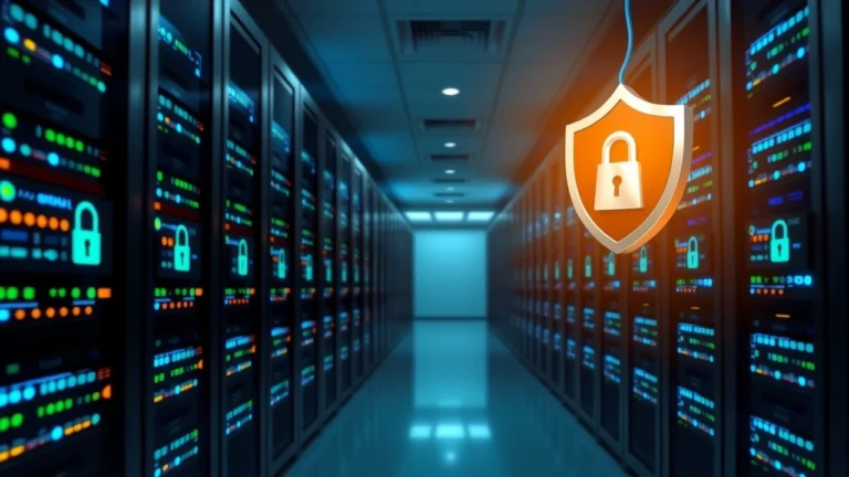 Centre de données sécurisé garantissant la stabilité d'un site WordPress