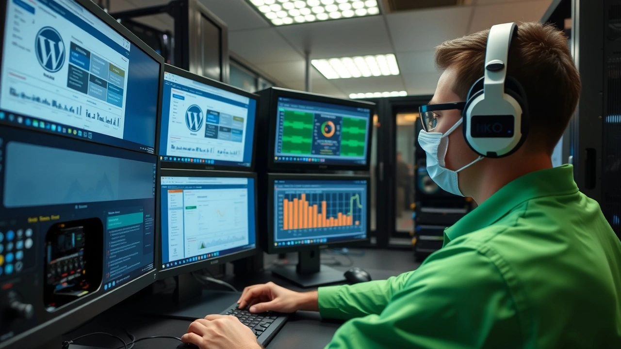 technicien surveillant serveur informatique wordpress