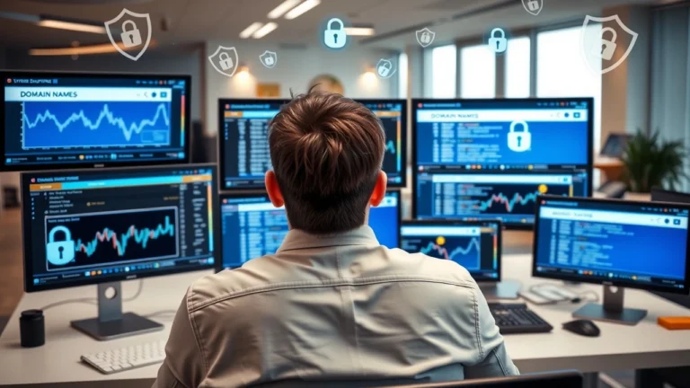 Personne surveillant et protegeant des noms de domaine contre le cybersquattage et la perte de referencement