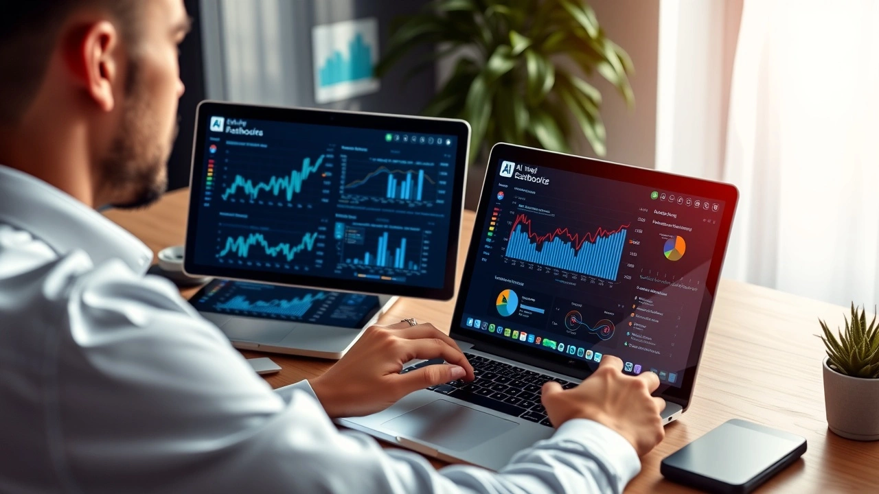 personne comparant des hebergements web sur plusieurs ecrans dordinateur