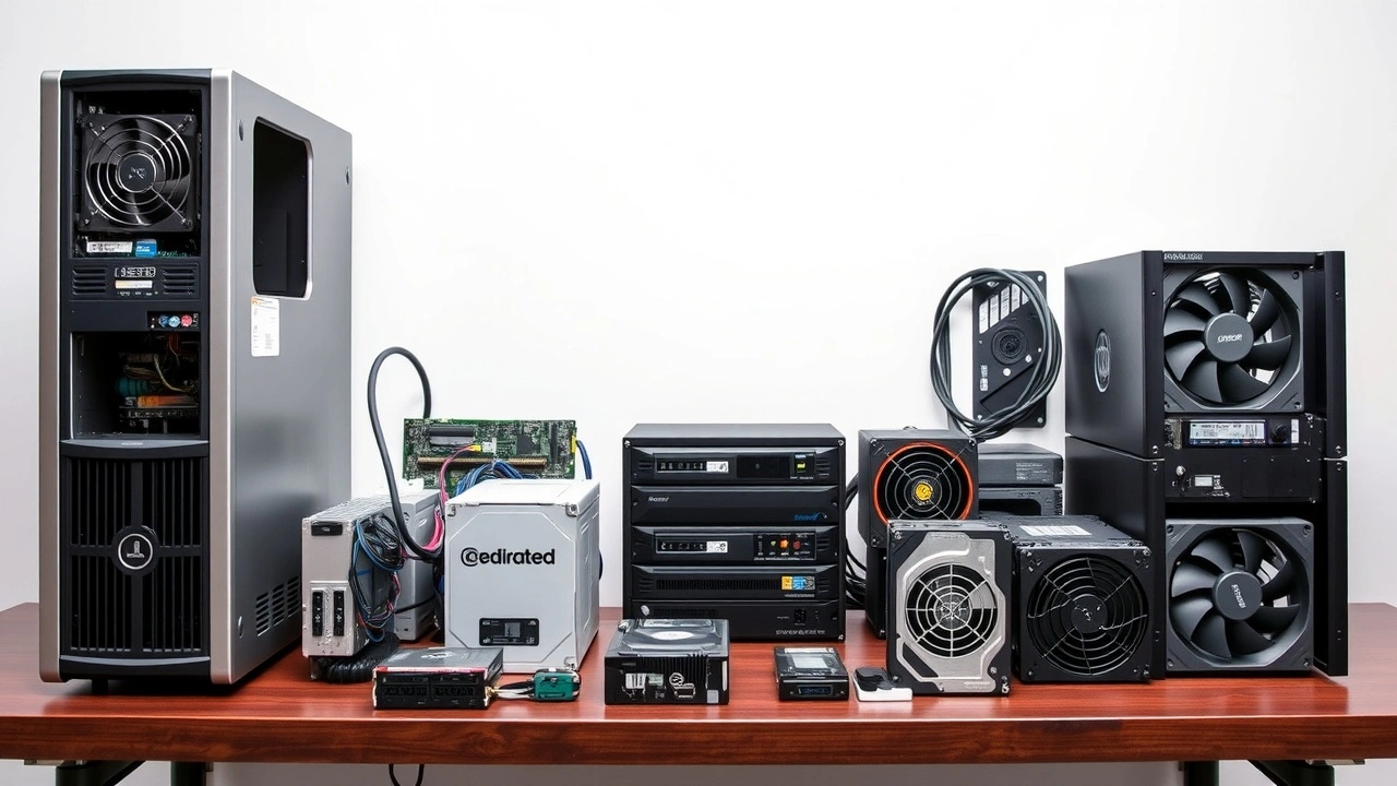 composants essentiels dun serveur dedie sur une table