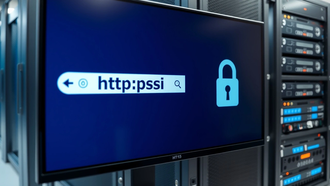 ecran ordinateur avec icone cadeau et materiel securite serveur