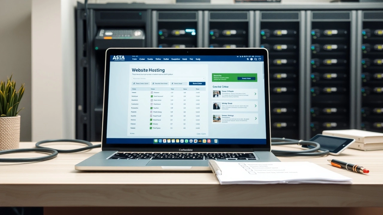 poste de travail organise avec ordinateur serveur et checklist