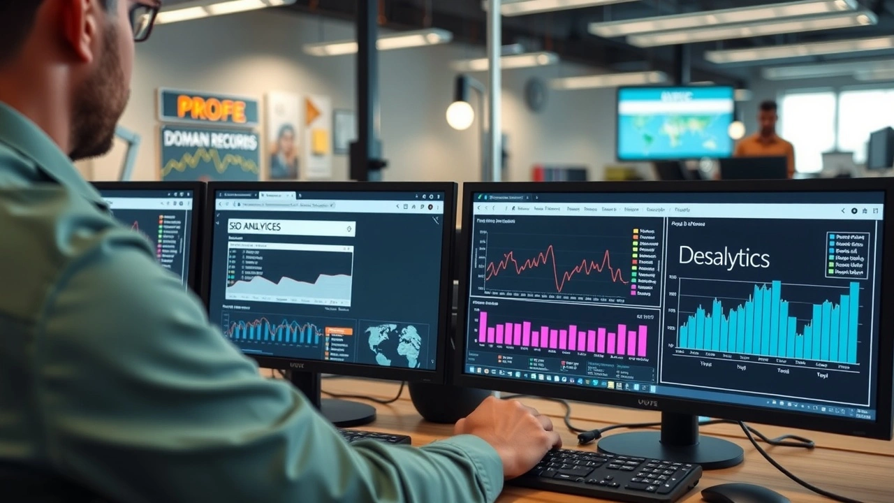 personne gerant et transferant un nom de domaine sur ordinateurs