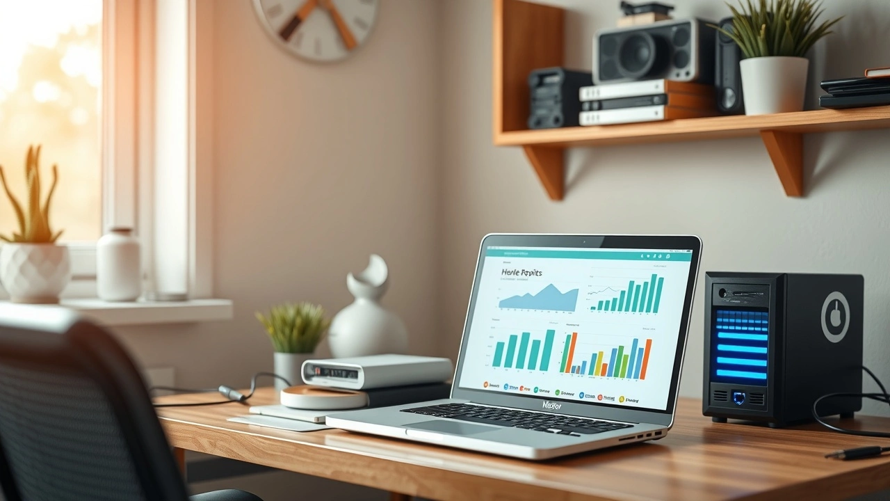 Espace de travail moderne illustrant un hebergement web bon marche performant et un support adapte aux petits projets