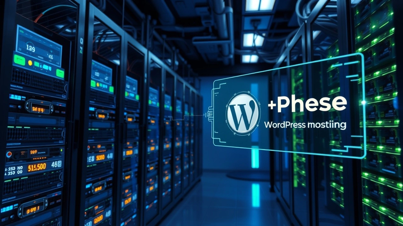 Salle de serveurs moderne optimisée pour un hébergement WordPress ultra performant