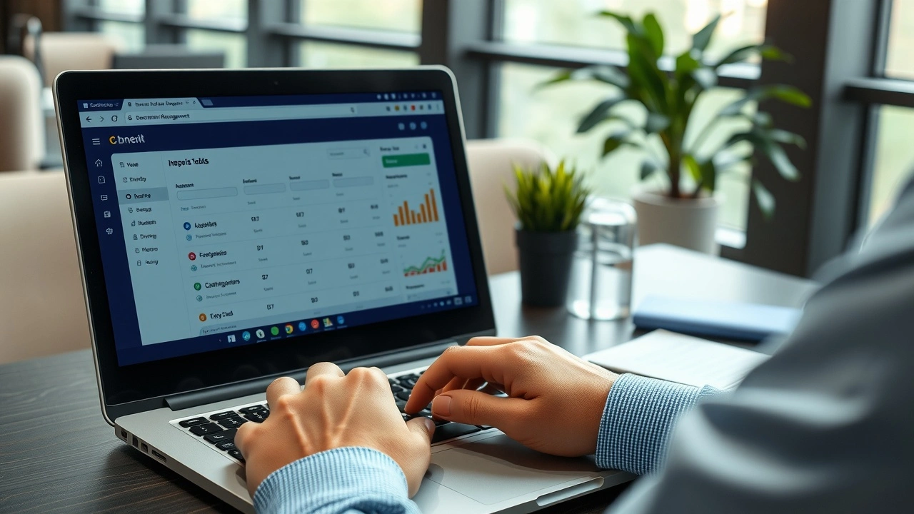 personne preparant le transfert dun nom de domaine sur ordinateur