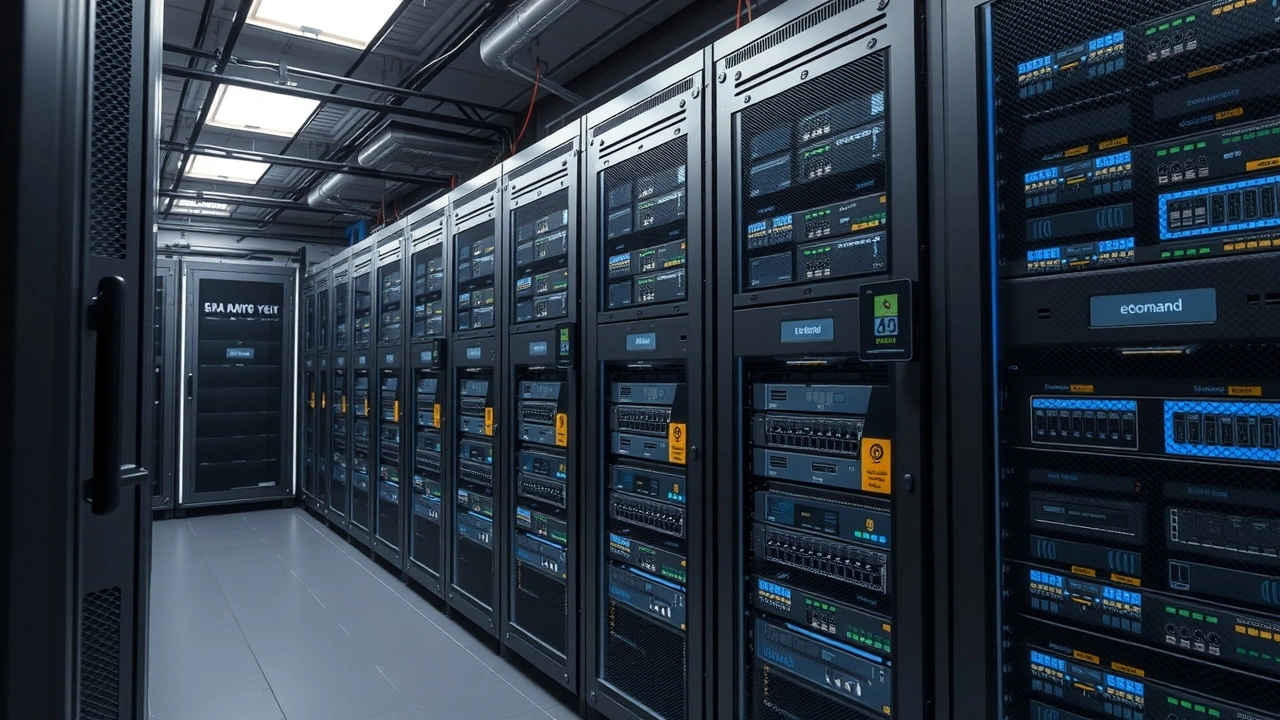 salle serveur securisee avec equipement cloud pour ecommerce