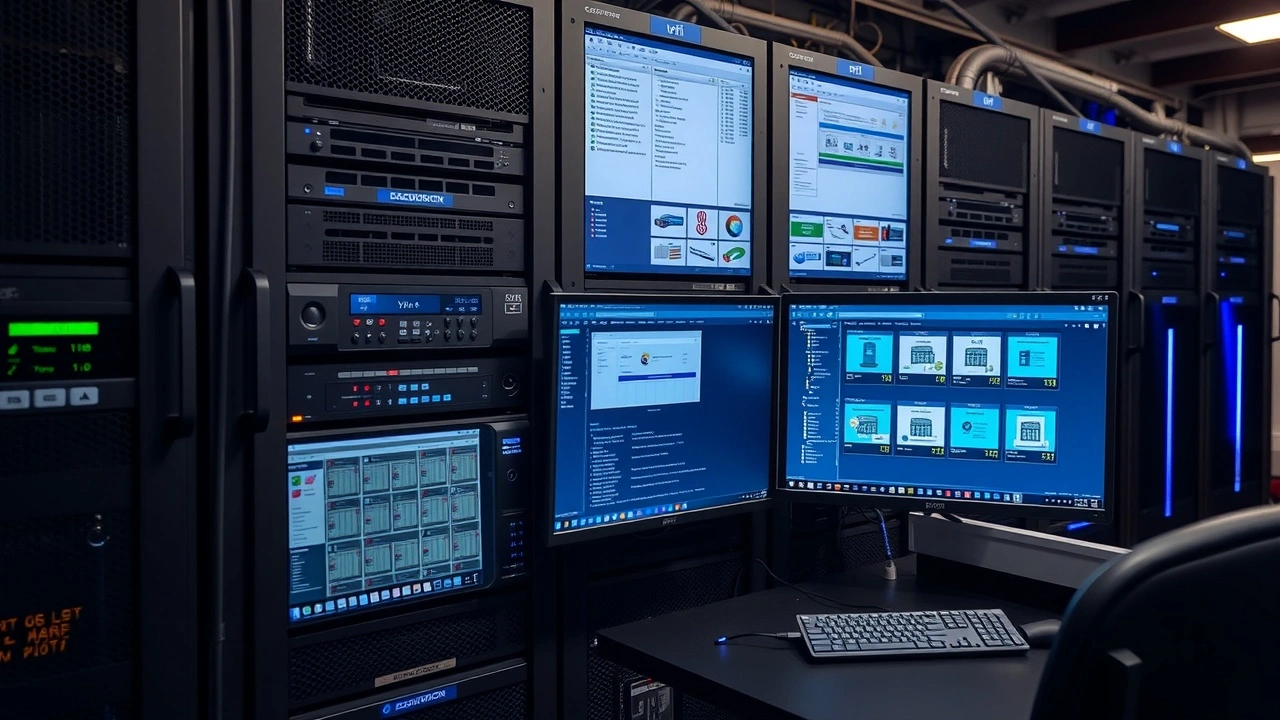 serveur dedie avec interfaces virtualisation et gestion de containers visibles