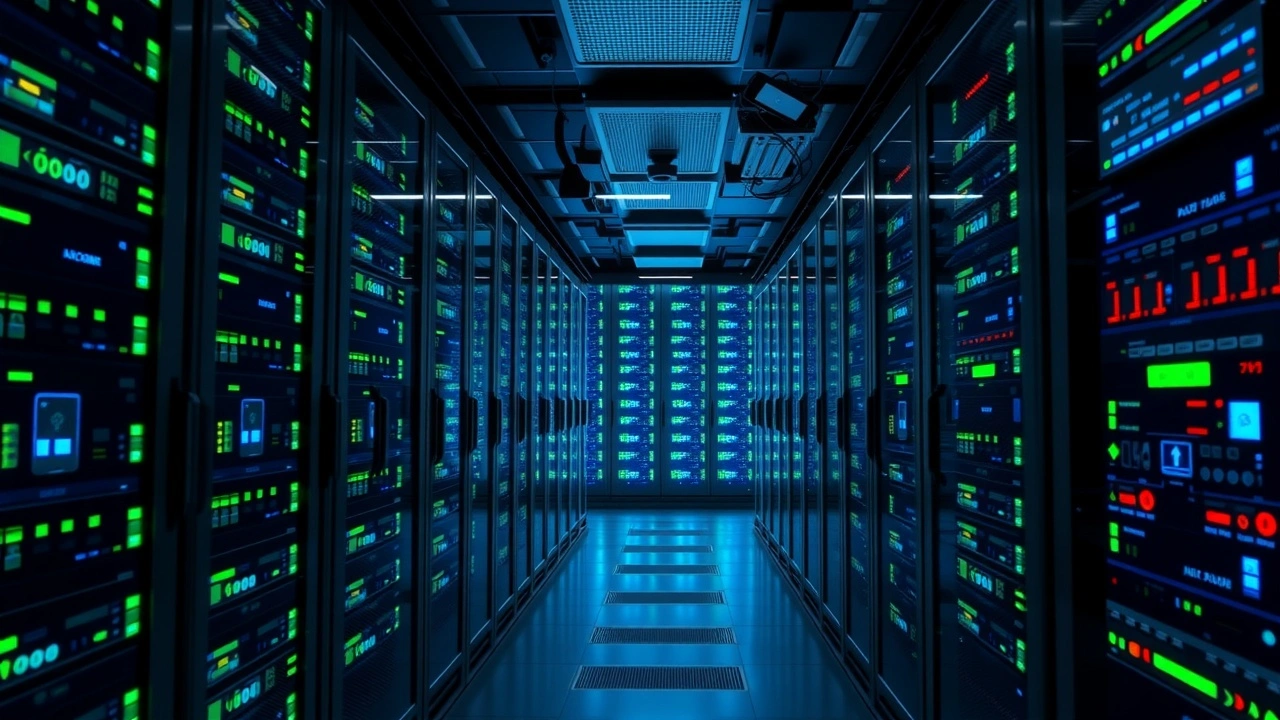 Salle de serveurs dedies avec equipements securises et configurations avancees