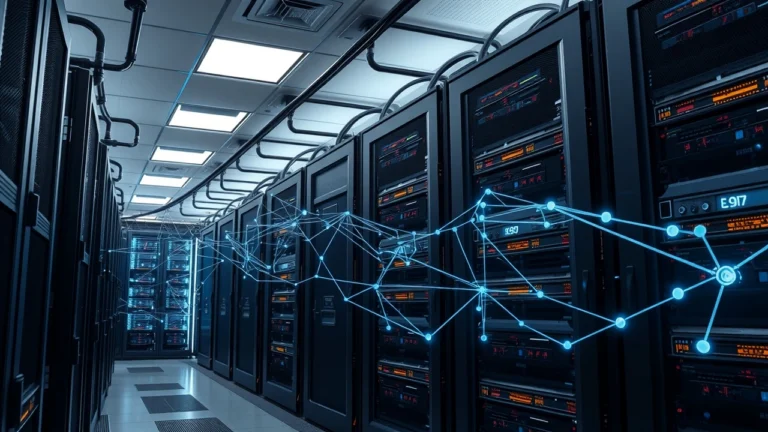 Serveurs dedies modernes illustrant puissance et flexibilite pour charges elevees