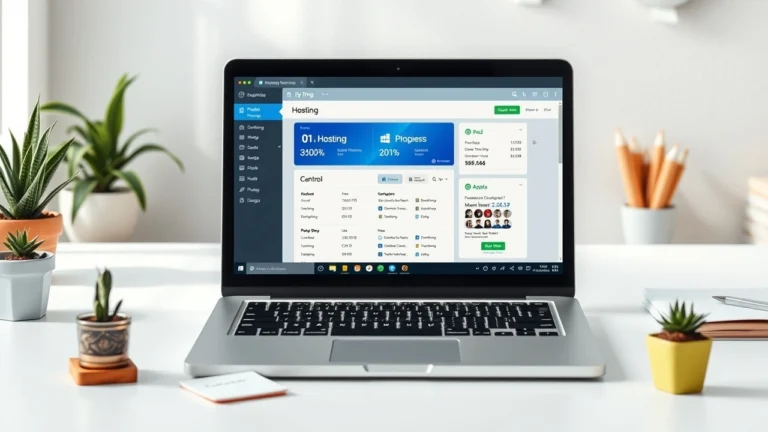 Espace de travail illustrant les solutions d’hébergement économiques pour débutants et petits sites