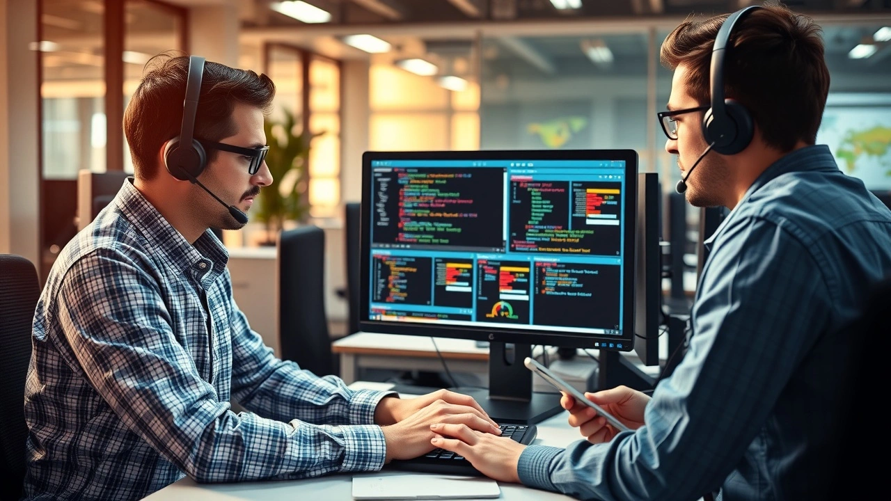 equipe support technique aide client hebergement ecommerce bureau