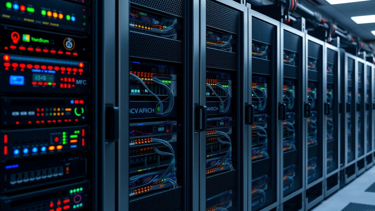 plusieurs serveurs cloud dans un centre de donnees