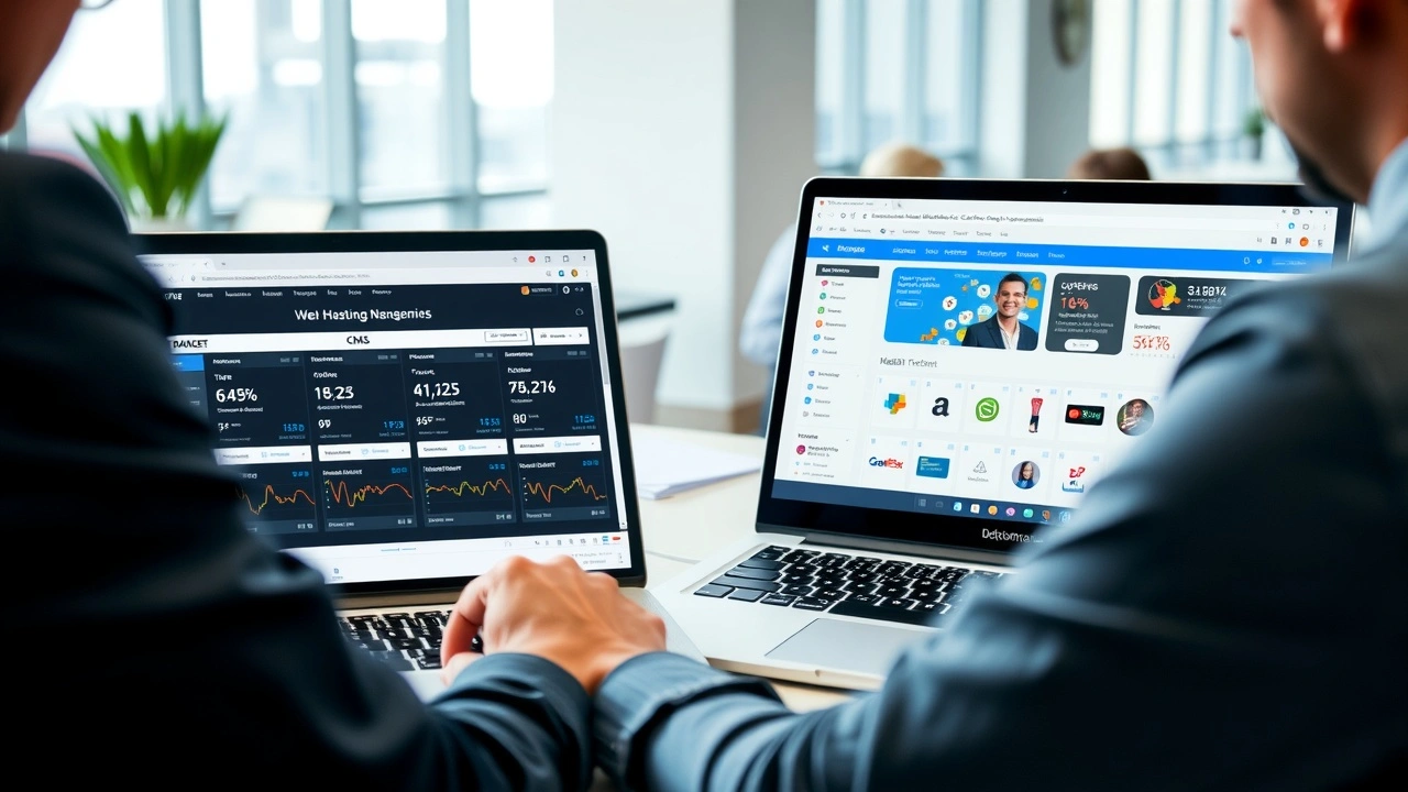 personne compare plans hebergement pour boutique en ligne