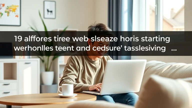 Jeune personne utilisant un ordinateur dans un bureau moderne et confortable