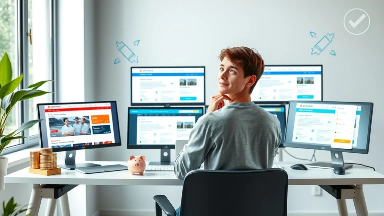 Personne réfléchissant aux stratégies dhébergement web économique pour débutants