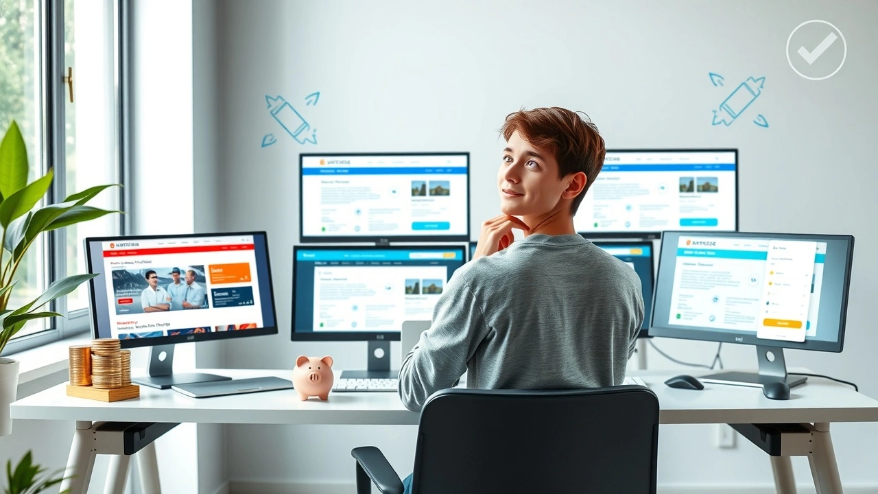 Personne réfléchissant aux stratégies dhébergement web économique pour débutants