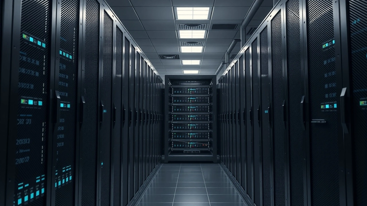 salle serveur moderne avec racks cloud ecommerce scalable flexible